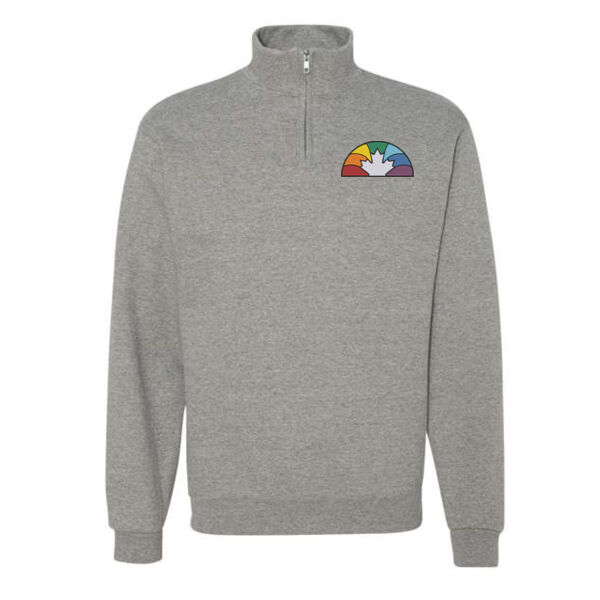 Embroidered Quarter-Zip Sweatshirt Thumbnail