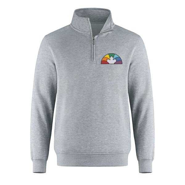 Embroidered Youth Quarter-Zip Sweatshirt Thumbnail