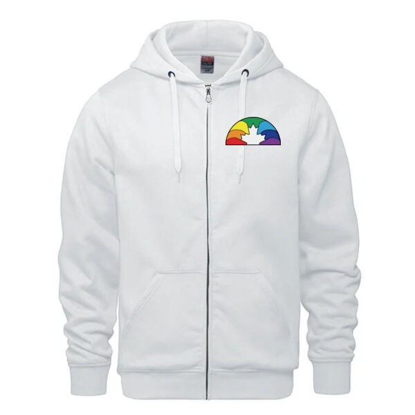 Embroidered Adult Full Zip Hooded Sweatshirt Thumbnail